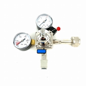 CO2-reduceermeter lage druk 0-2,5 bar werkdruk 1,5 bar Aansluiting fles W21.8