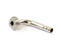 Slangtule gebogen 90 graden binnendiameter ø 8,5 mm RVS