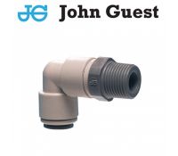 John Guest PIO91202S inschroefverbinder haaks 3/8"x1/4 BSPT