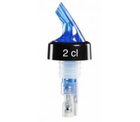 Kogelmaatschenker Compact met kraag neon blauw 5 cl
