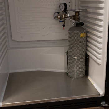 RVS Bodem met CO2 houder