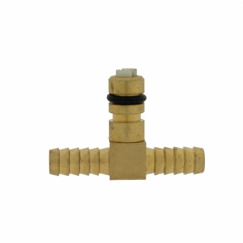 Messing lucht aansluiting met afslag ventiel