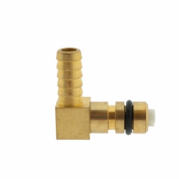 Messing lucht aansluiting met afslag ventiel