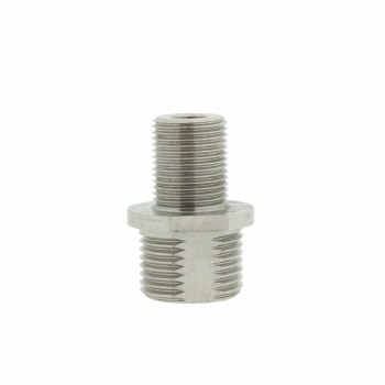 Verloop  3/8 buiten naar 3/4 buiten doorgang 8.5 mm vlak