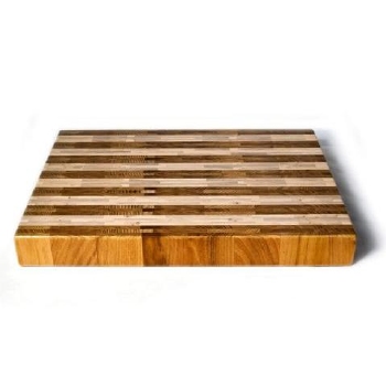 Snijplank bicolor hout 40x30x5