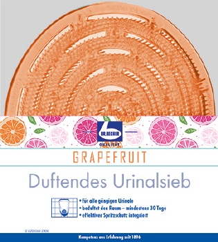Urinoirzeefmet geur grapefruit