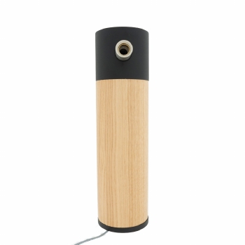 Wooden Aura met binnnen verlichting met zwarte sierlijsten gelakt hout