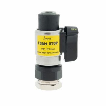 Fobstop met aansluiting 3/8 flare uitgang en 3/8 flare binnen