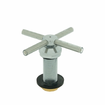 Glazennaspoeler inbouw 4-arms chroom 1/2 inch aansluiting