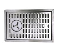 Lekbakje RVS 480 x 313 mm inbouw met glazenspoeler Schade Zie fotos