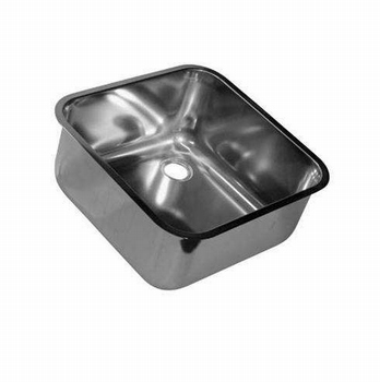 Spoelbak inlas LCL-2021 RVS 400 x 400 x 250 mm diep Schade Zie fotos