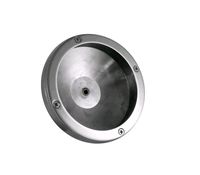 Lenshouder 82 mm met aansluiting achterzijde zwart