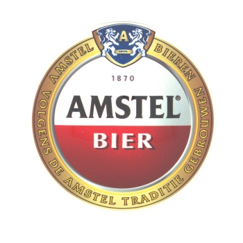 Logo met LED-verlichting 69 mm Amstel