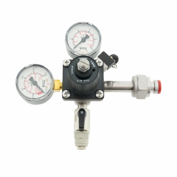 CO2-meter 0-10 bar werkdruk 7 bar 1 Uitgang JG 5/16 insteek met afsluitkraan