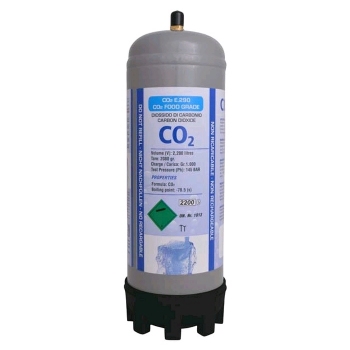 1300 gram CO2 weggooi fles met aansluiting M 11 x 1
