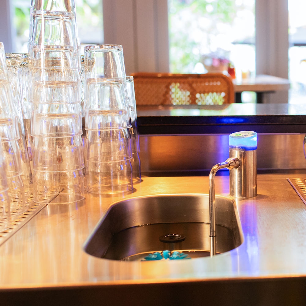 Aquafox glazenspoel systeem