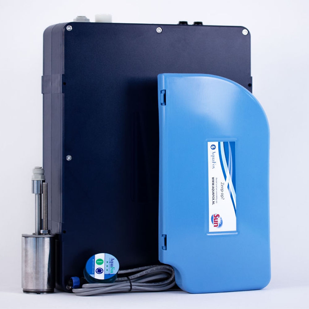 Aquafox glazenspoel systeem