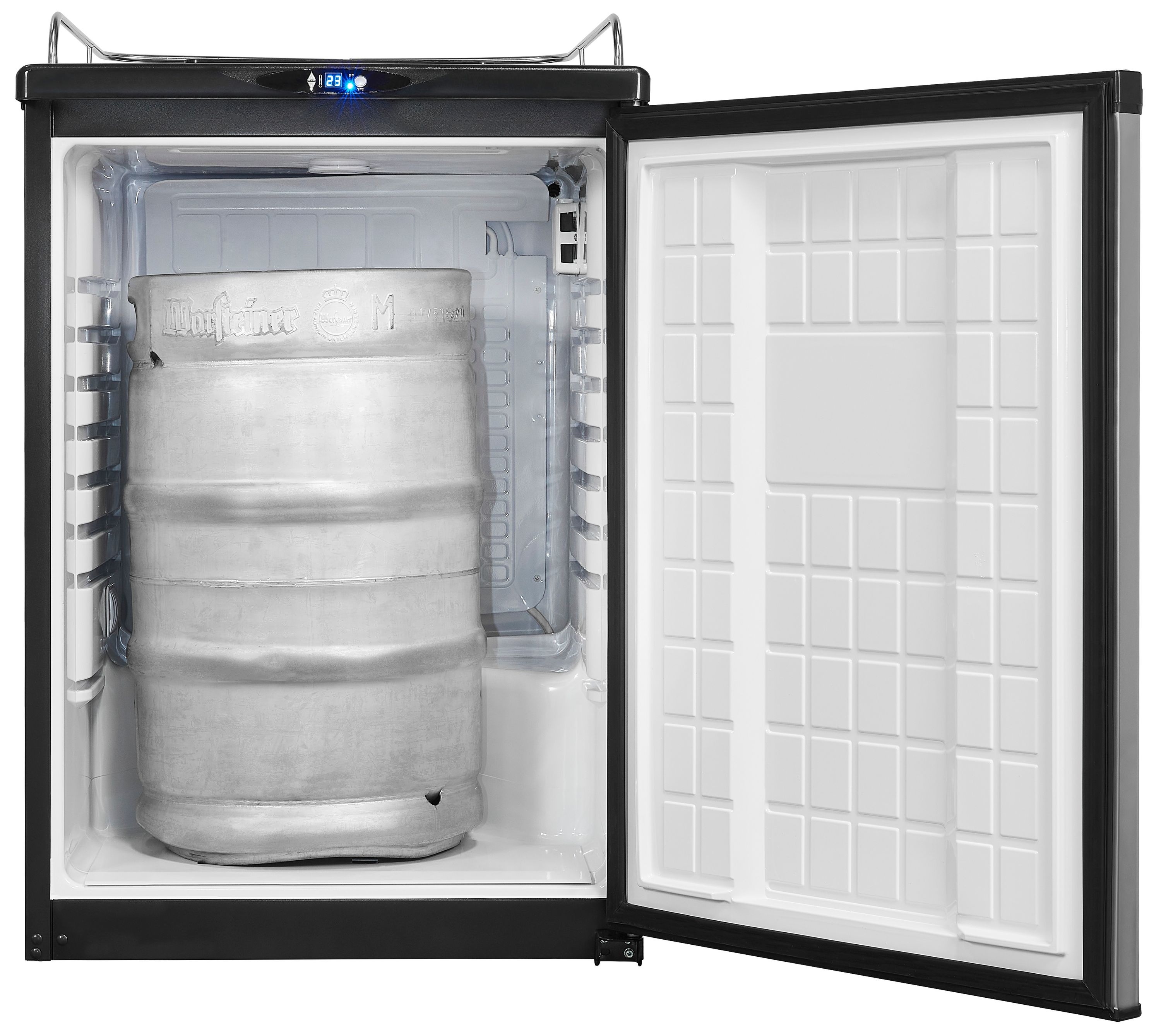 Biertap koelkast Exquisit BK 160  met rvs front deur1 kraans