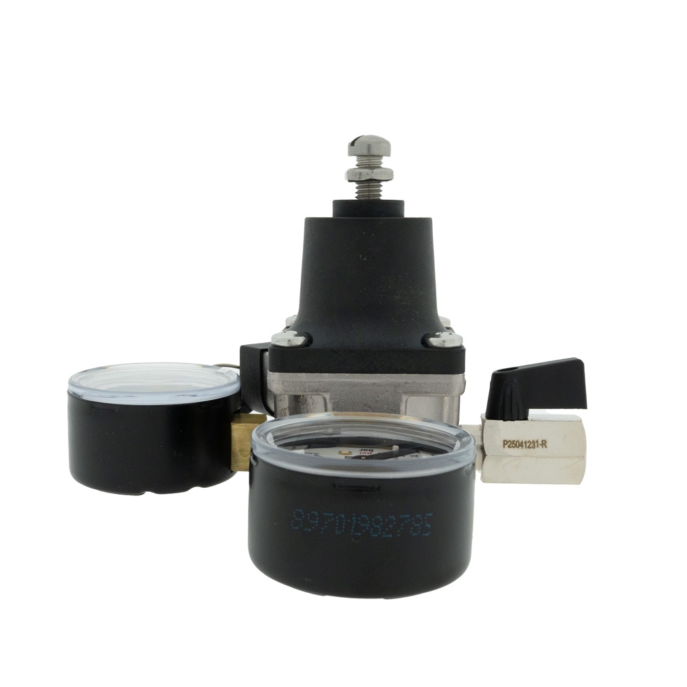 CO2-meter 0-10 bar werkdruk 7 bar 1 Uitgang 1/4 binnendraad met afsluitkraan