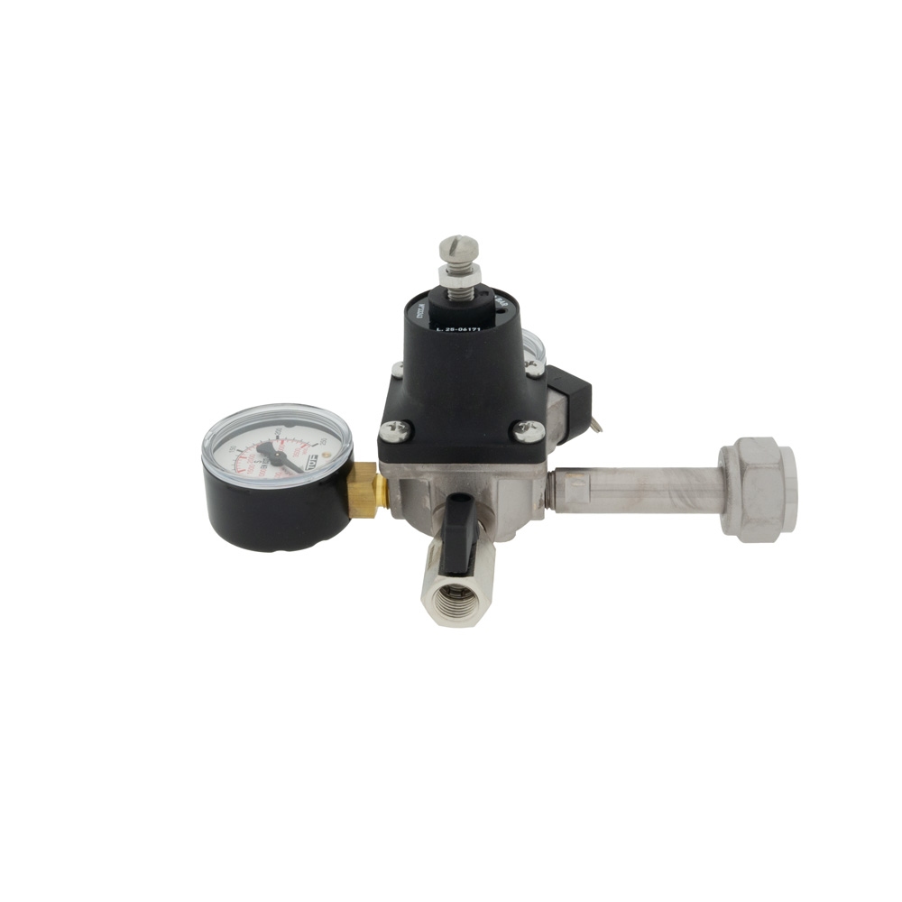 CO2-meter 0-6 bar werkdruk 3 bar 1 Uitgang 1/4 binnendraad met afsluitkraan