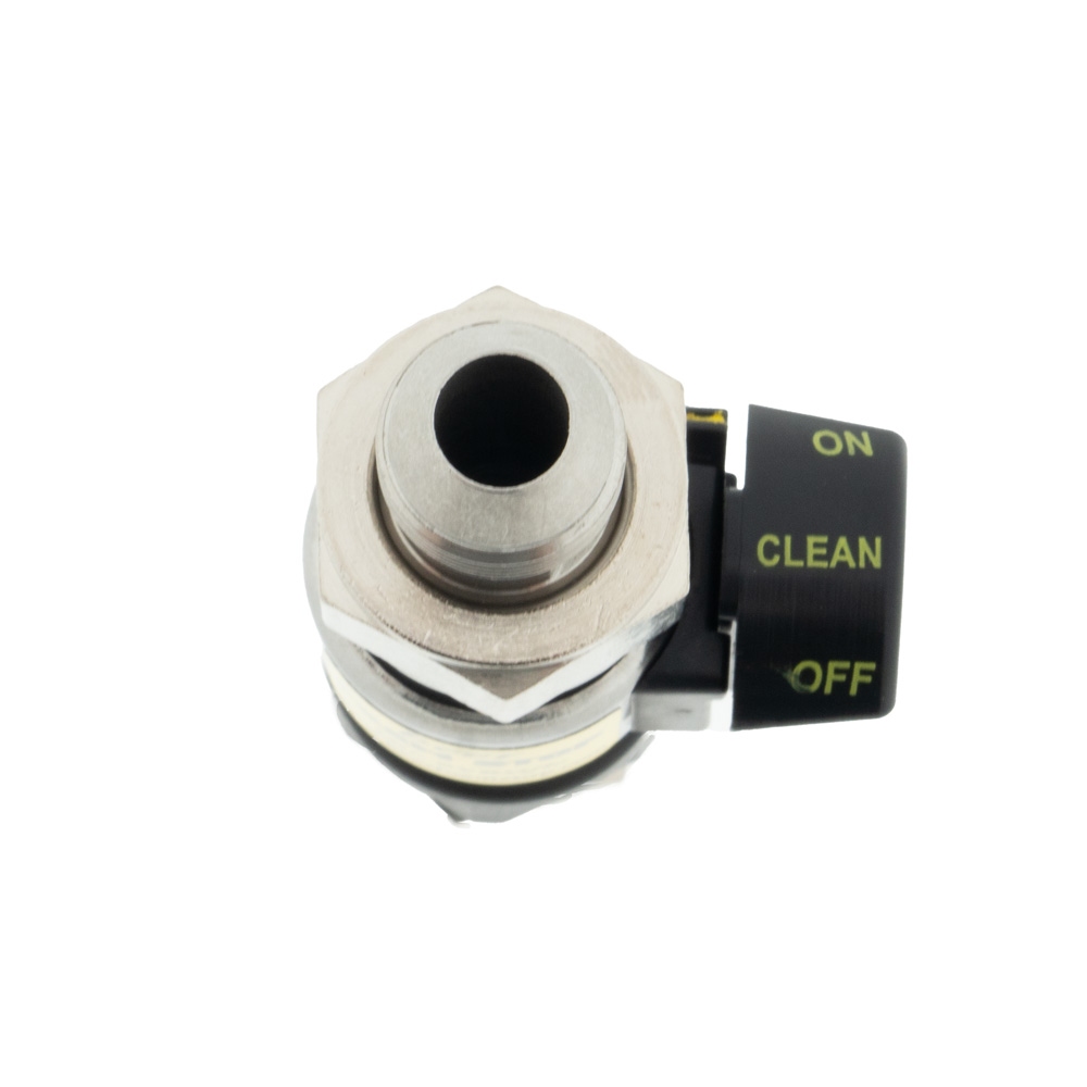 Fobstop met aansluiting 3/8 flare uitgang en 3/8 flare binnen