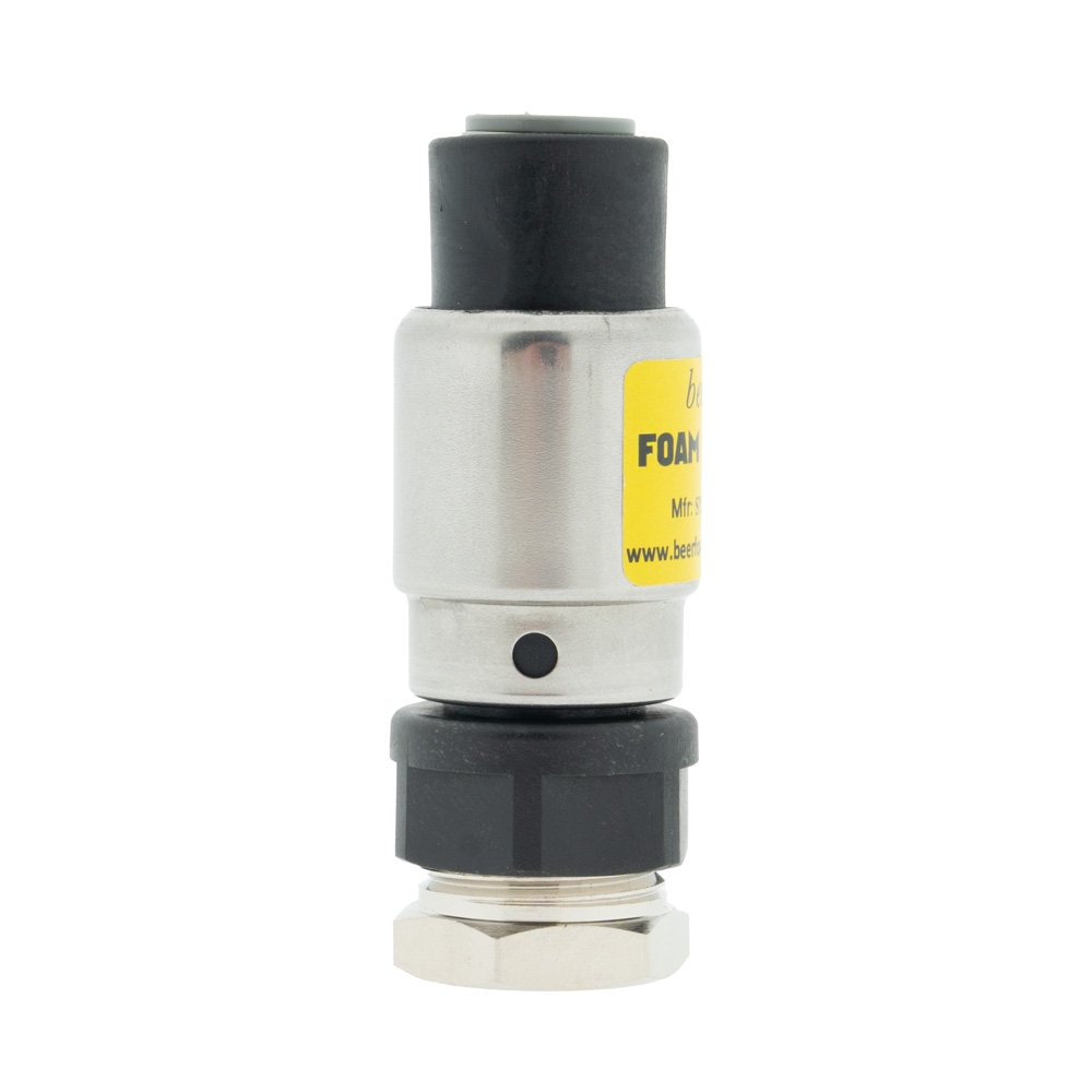 Fobstop met aansluiting 3/8 flare uitgang en 3/8 flare binnen