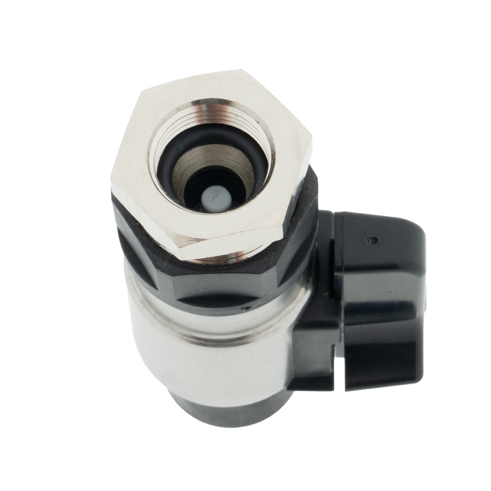 Fobstop met aansluiting 3/8 flare uitgang en 3/8 flare binnen