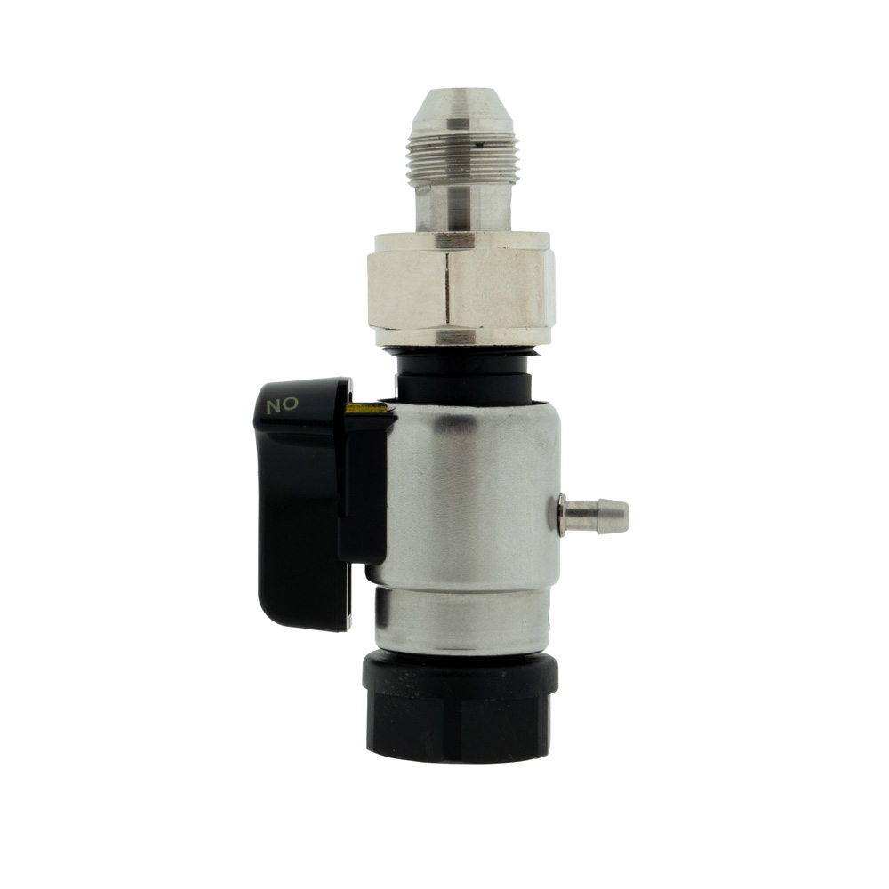 Fobstop met aansluiting 3/8 flare uitgang en 5/8 binnen
