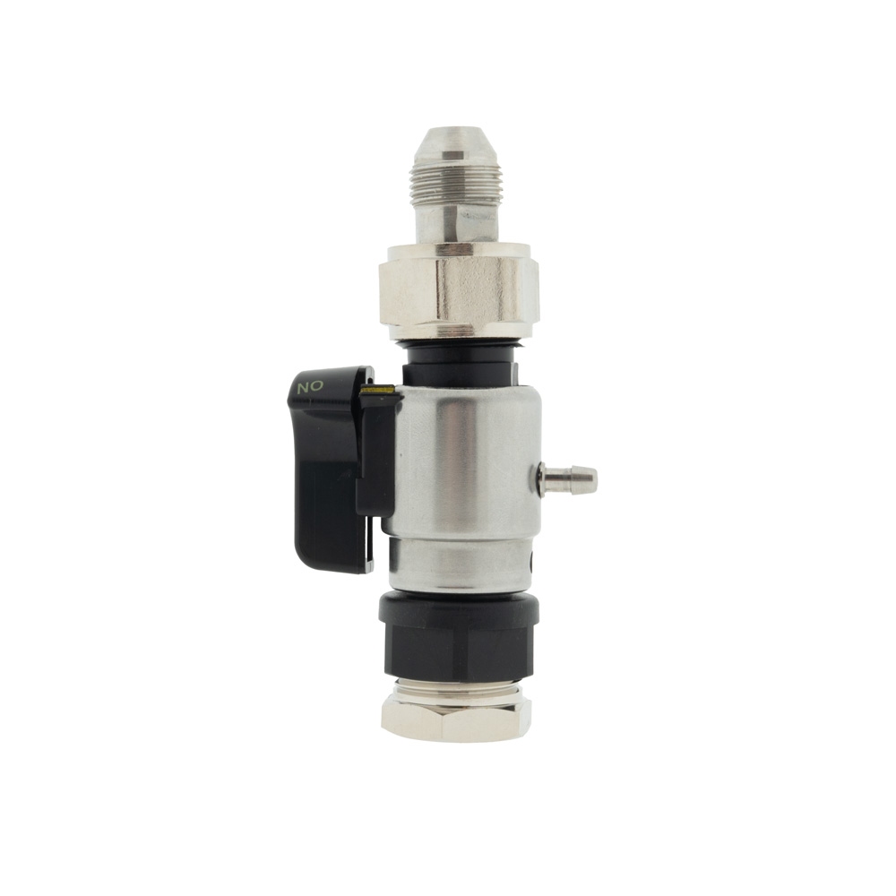 Fobstop met aansluiting jg 3/8 uitgang en 3/8 flare binnen