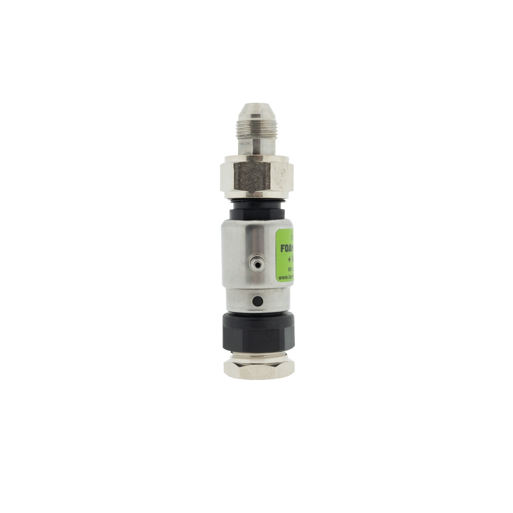 Fobstop met aansluiting jg 3/8 uitgang en 3/8 flare binnen