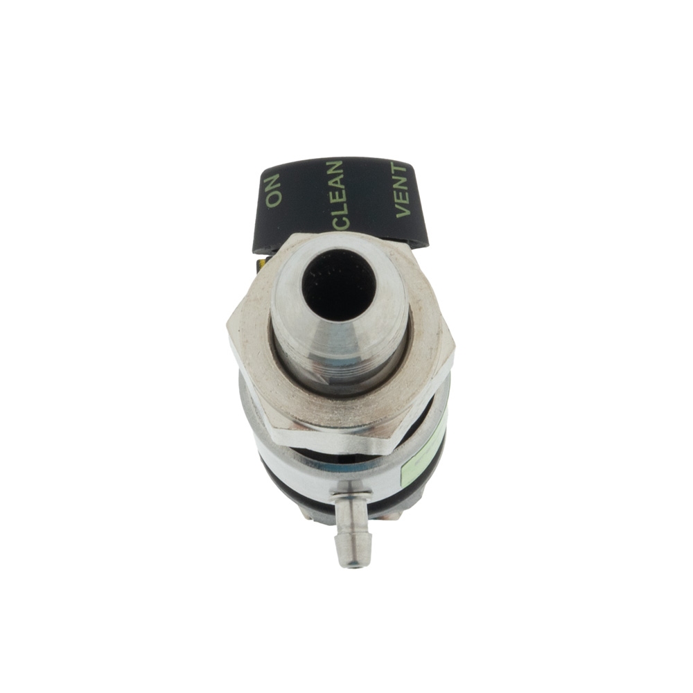 Fobstop met aansluiting jg 3/8 uitgang en 3/8 flare binnen