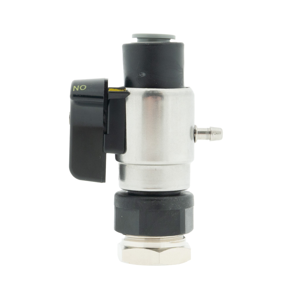 Fobstop met aansluiting jg 3/8 uitgang en 3/8 flare binnen