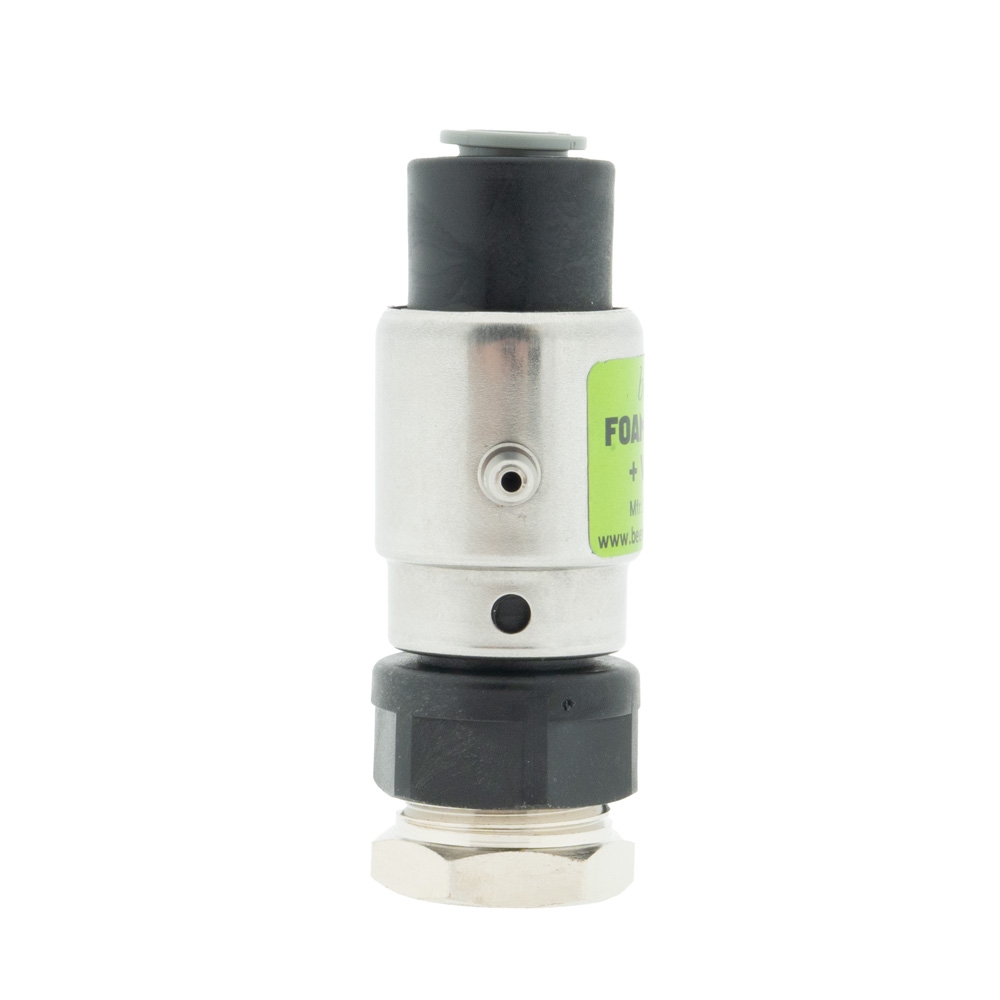 Fobstop met aansluiting jg 3/8 uitgang en 3/8 flare binnen