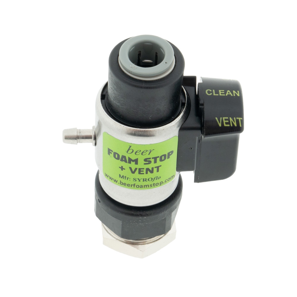 Fobstop met aansluiting jg 3/8 uitgang en 3/8 flare binnen