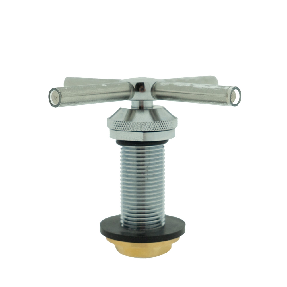 Glazennaspoeler inbouw 4-arms chroom 1/2 inch aansluiting