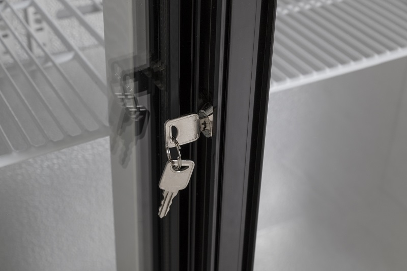 Husky C3-865-BK-NL-HU Back Bar koelkast  3 glazen deuren