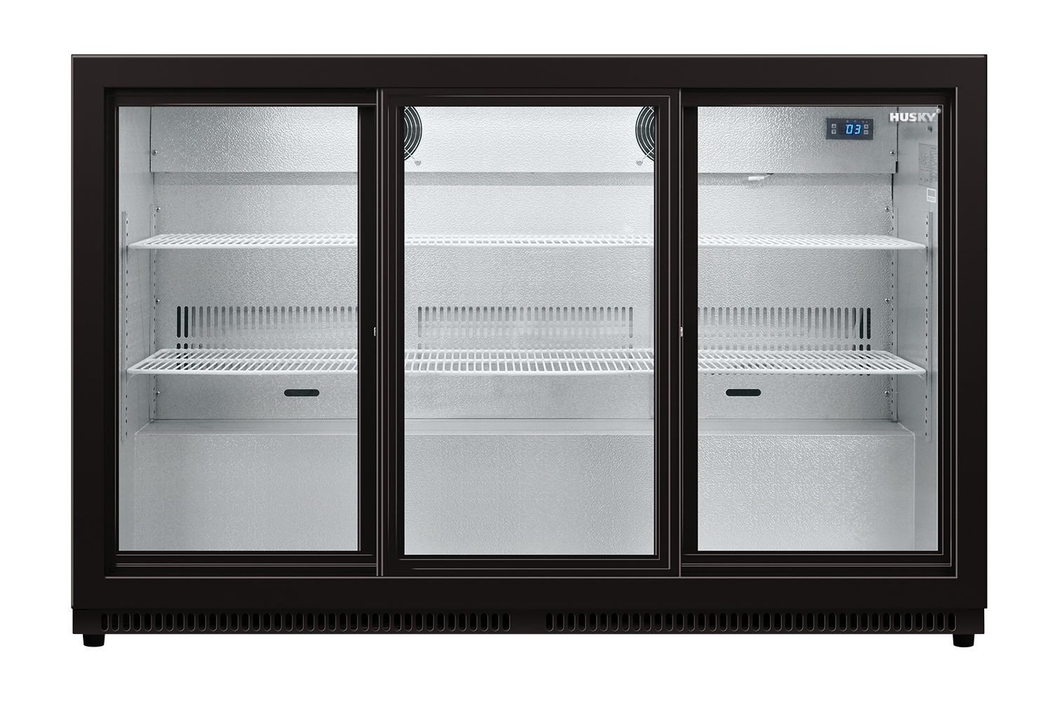 Husky C3SLIDE-865-BK-NL Back Bar koelkast met 3 schuifdeuren