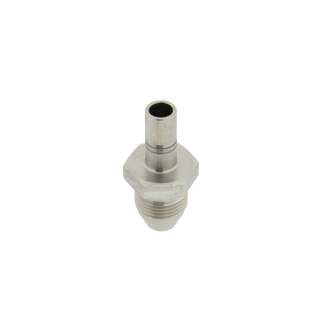 JG slangpilaar 3/8 RVS naar 3/8 Flare buitendraad