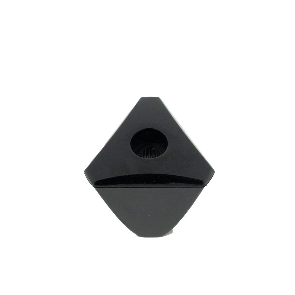 Knop zwart