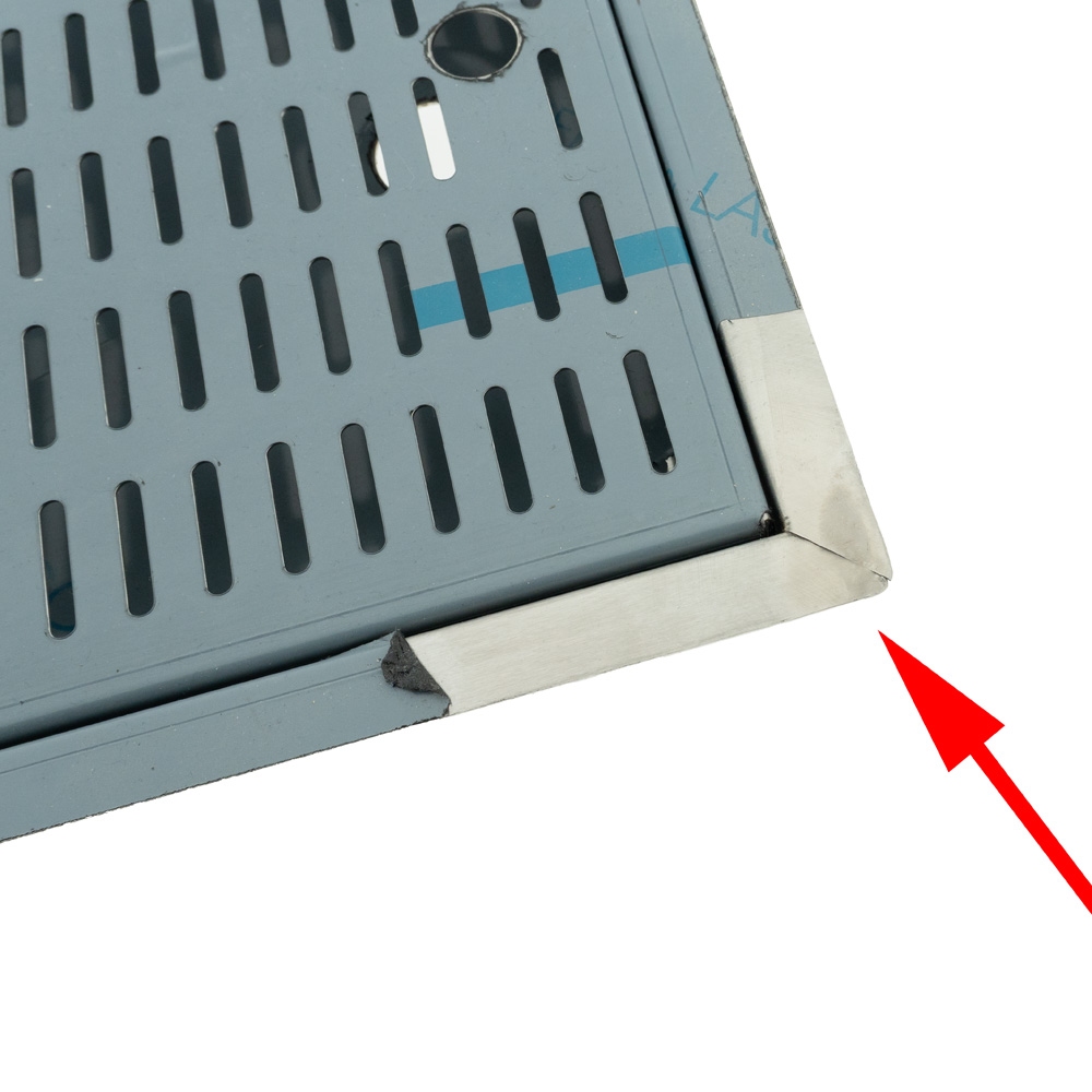 Lekbakje RVS 480 x 313 mm inbouw met glazenspoeler Schade Zie fotos