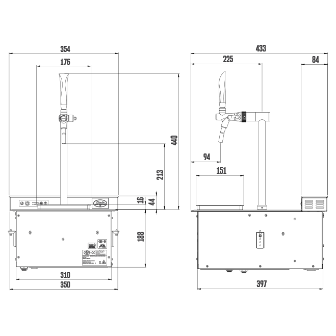 Lindr Pygmy pro kitchen 1 kraans Greenline