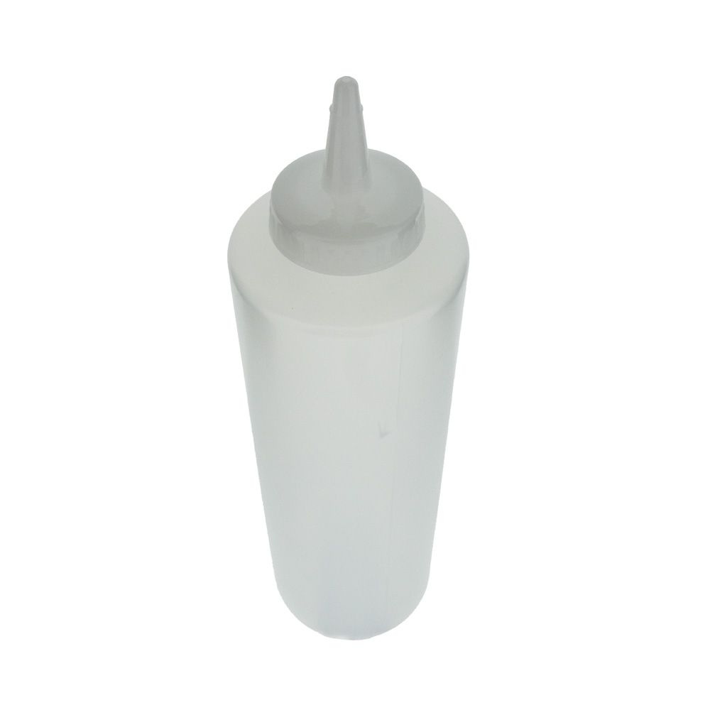 Plastic knijpfles 12oz helder
