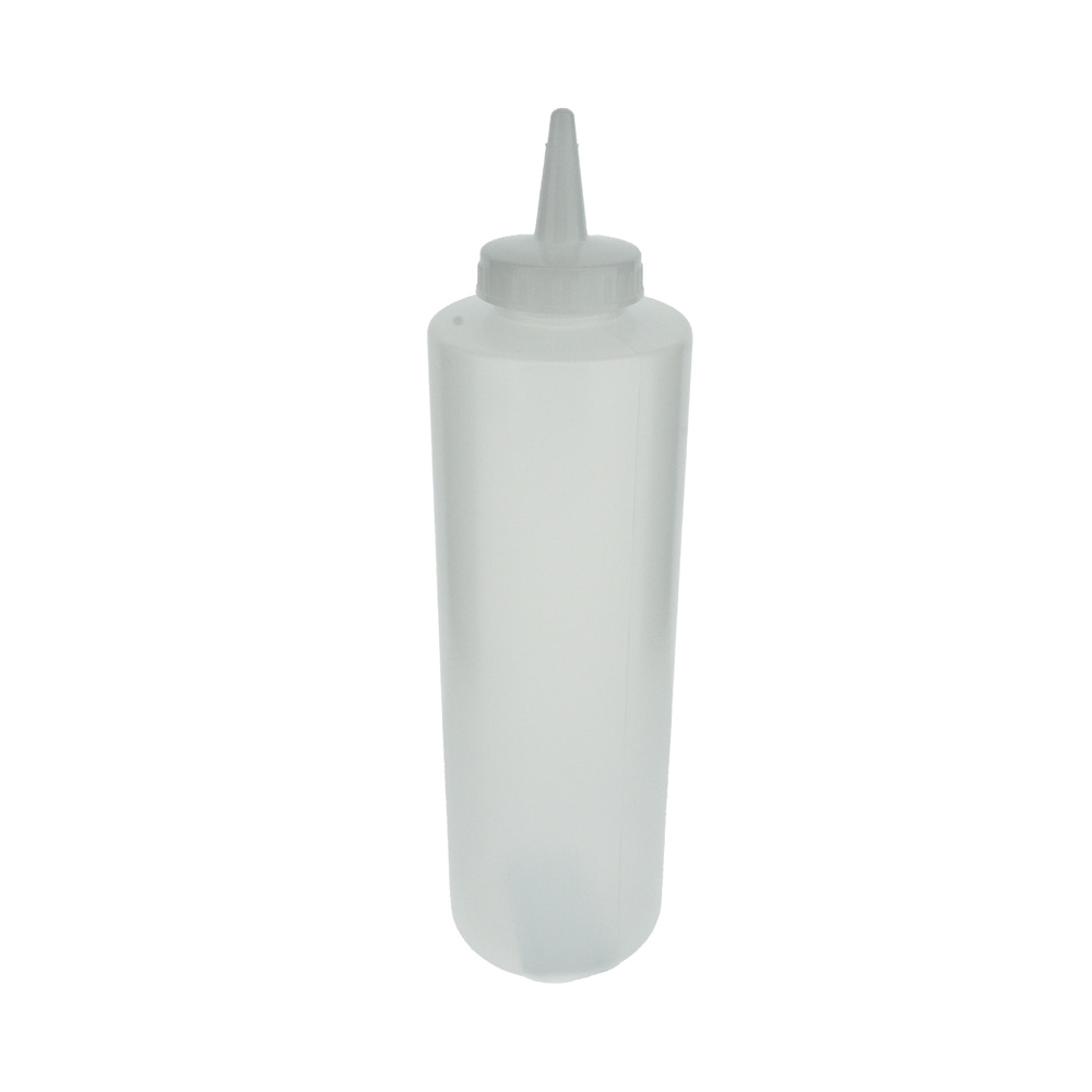 Plastic knijpfles 12oz helder