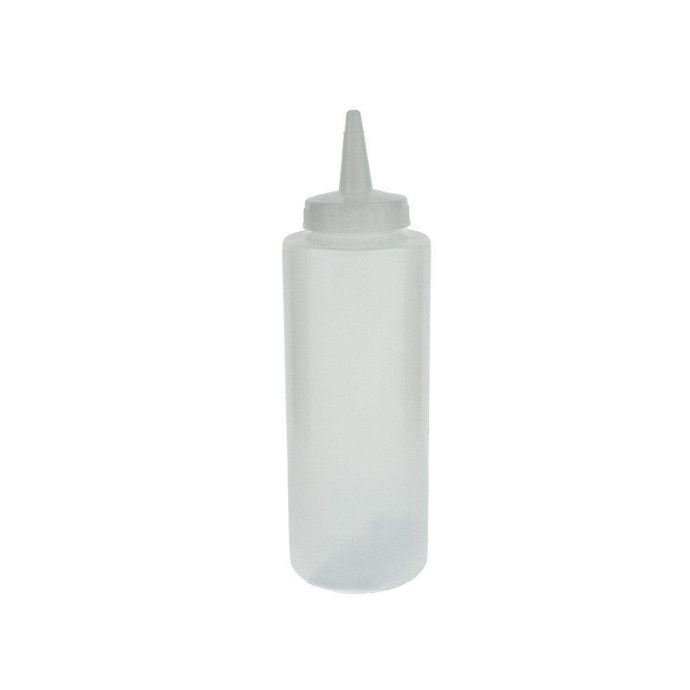 Plastic knijpfles 12oz helder