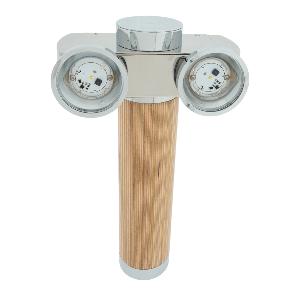 Sherwood tap zuil 2 kraans chrome sierlijst met verlichting