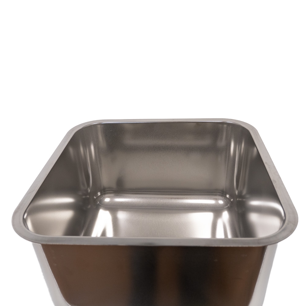 Spoelbak inlas LCL-2021 RVS 400 x 400 x 250 mm diep Schade Zie fotos