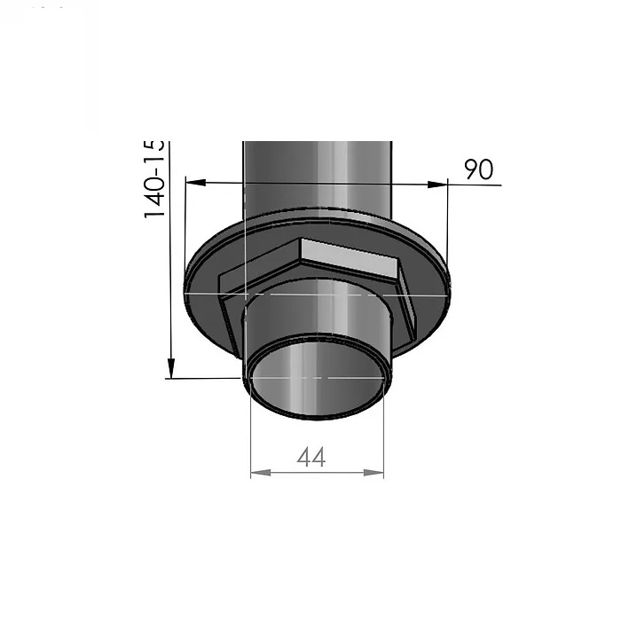Tapzuil Industrial J ø 104 mm 2-kraans diverse uitvoeringen