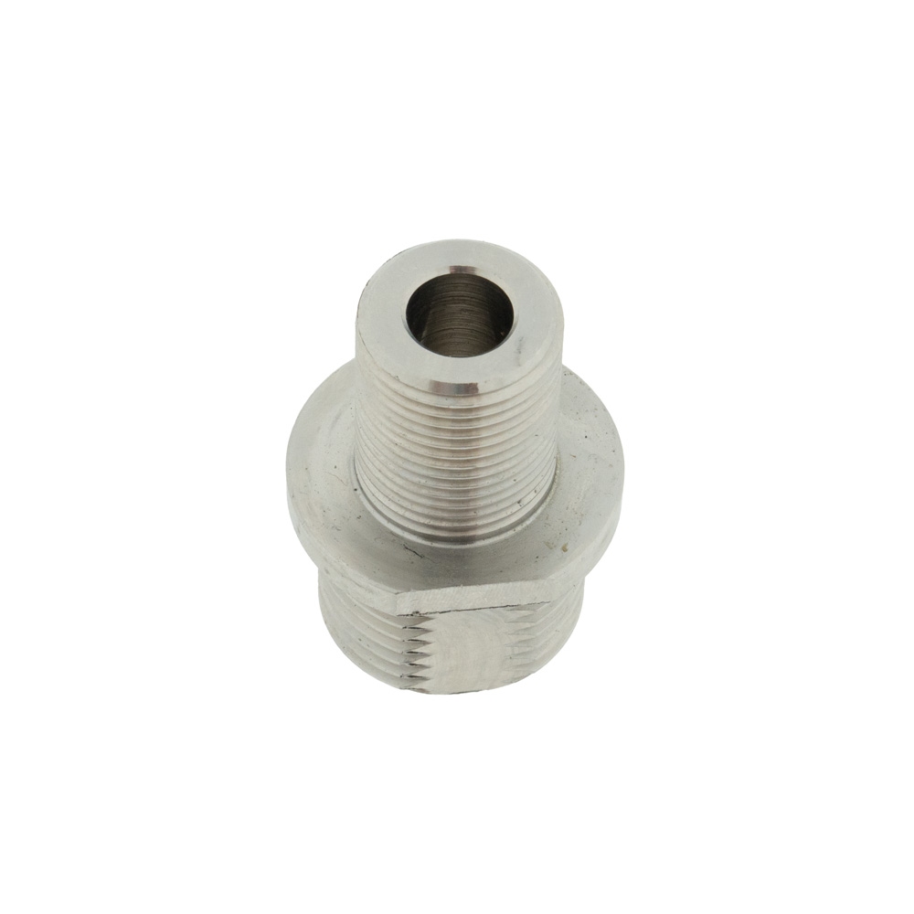 Verloop  3/8 buiten naar 3/4 buiten doorgang 8.5 mm vlak