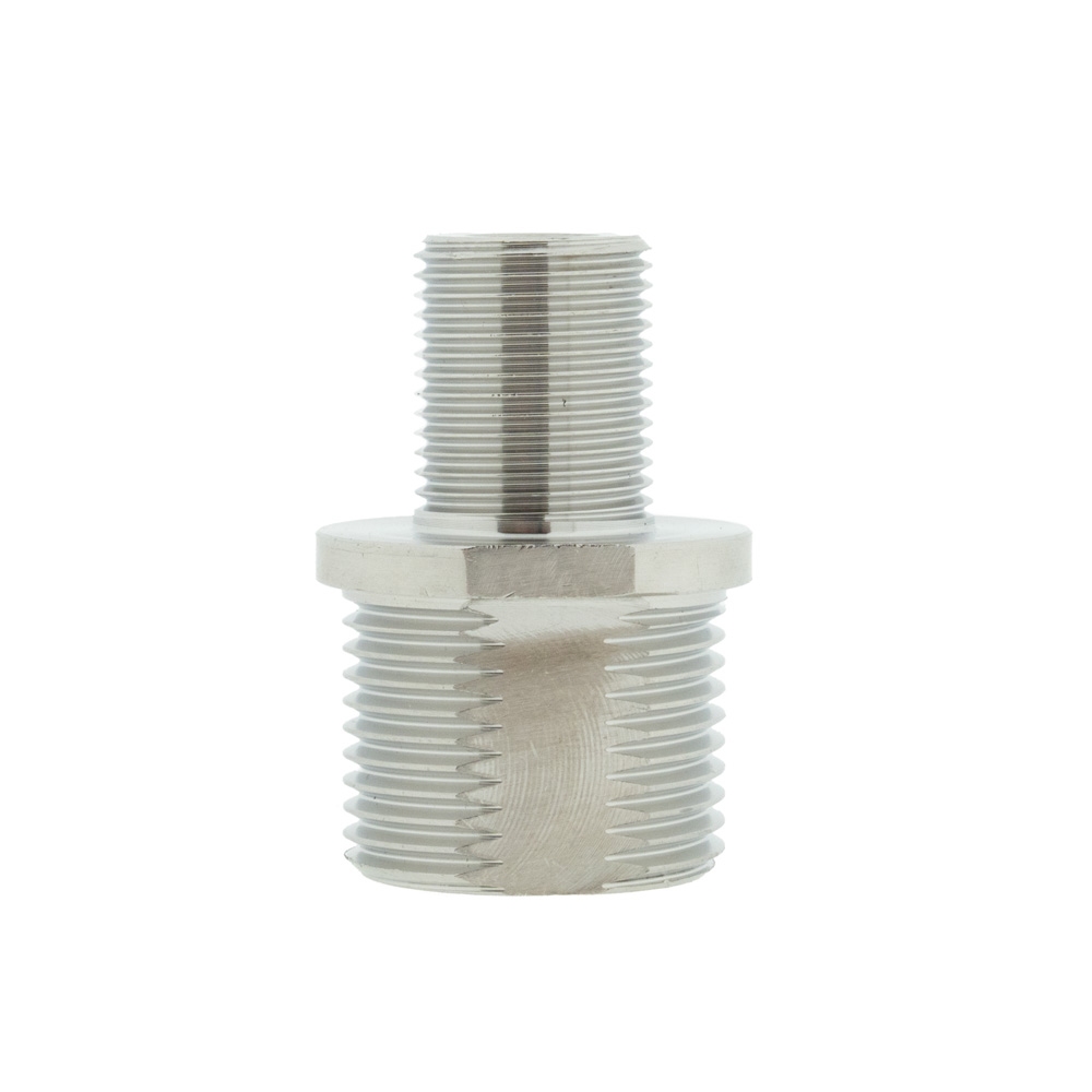 Verloop  3/8 buiten naar 3/4 buiten doorgang 8.5 mm