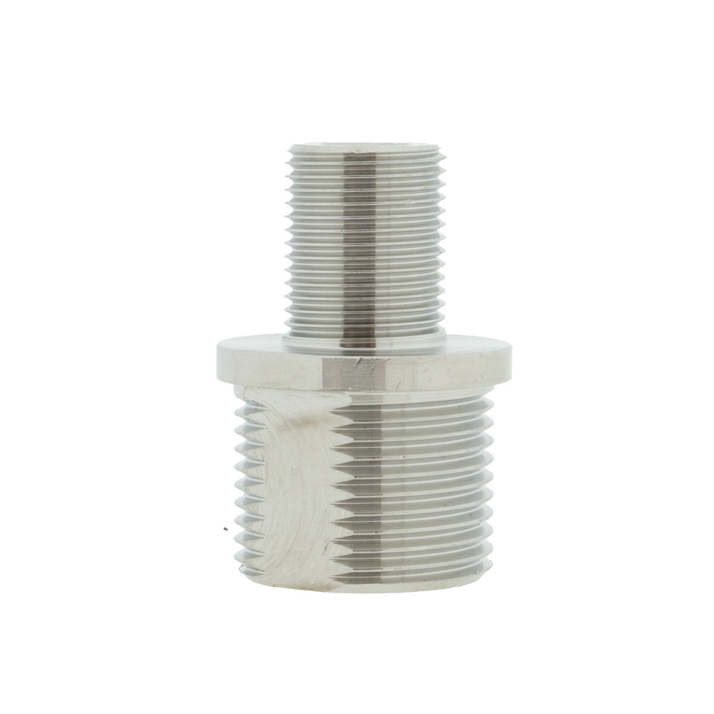 Verloop  3/8 buiten naar 3/4 buiten doorgang 8.5 mm